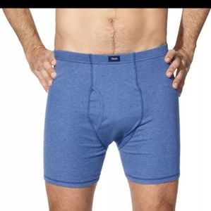 Hanes Men's Premium Comfort Soft Waistband 5pk Boxer Briefs XL BLUE GRAY  BLACK